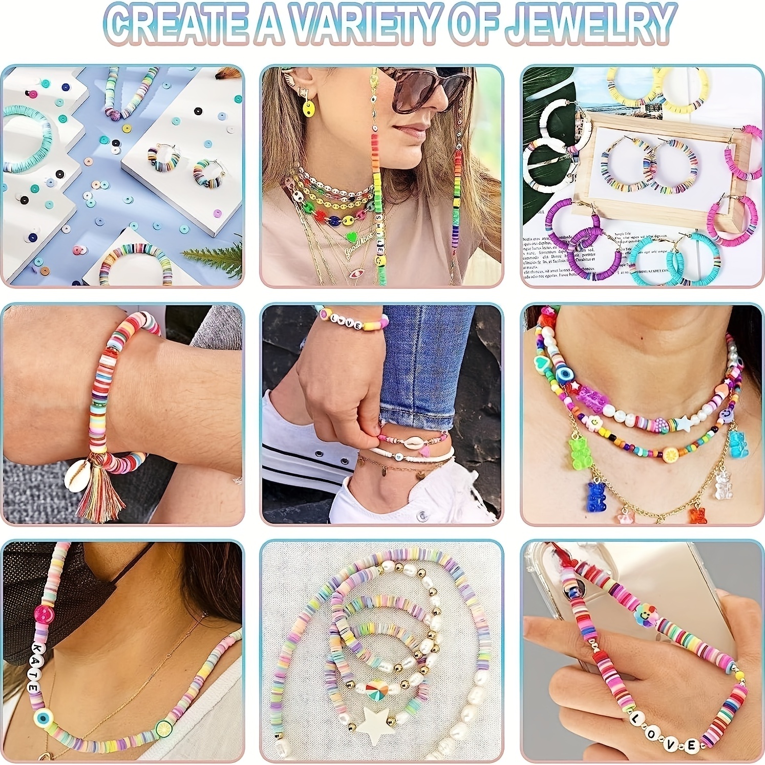 Clay Beads Jewelry Making Set
