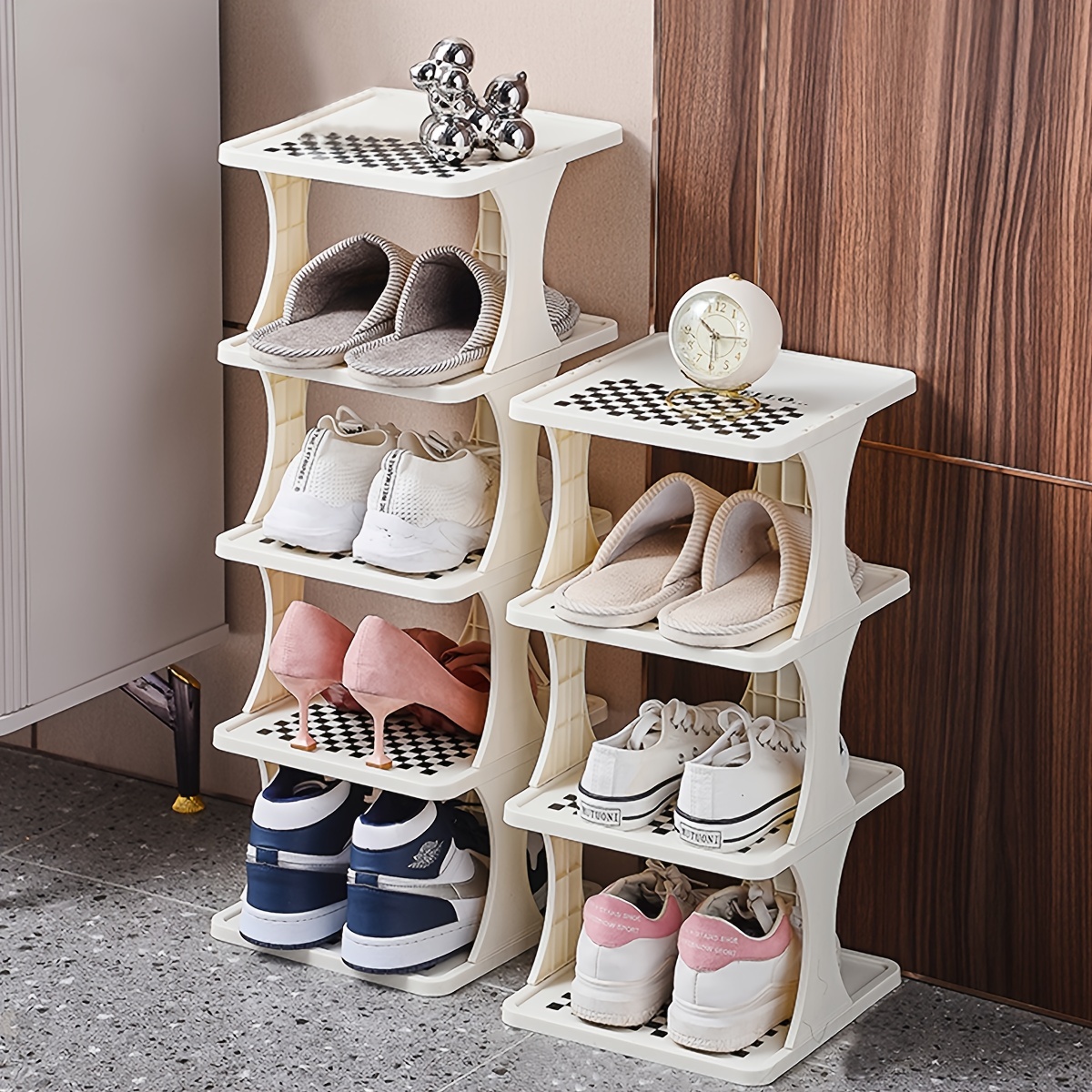 Shoe Rack Household Doorway Multi layer Shoe Cabinet Space - Temu