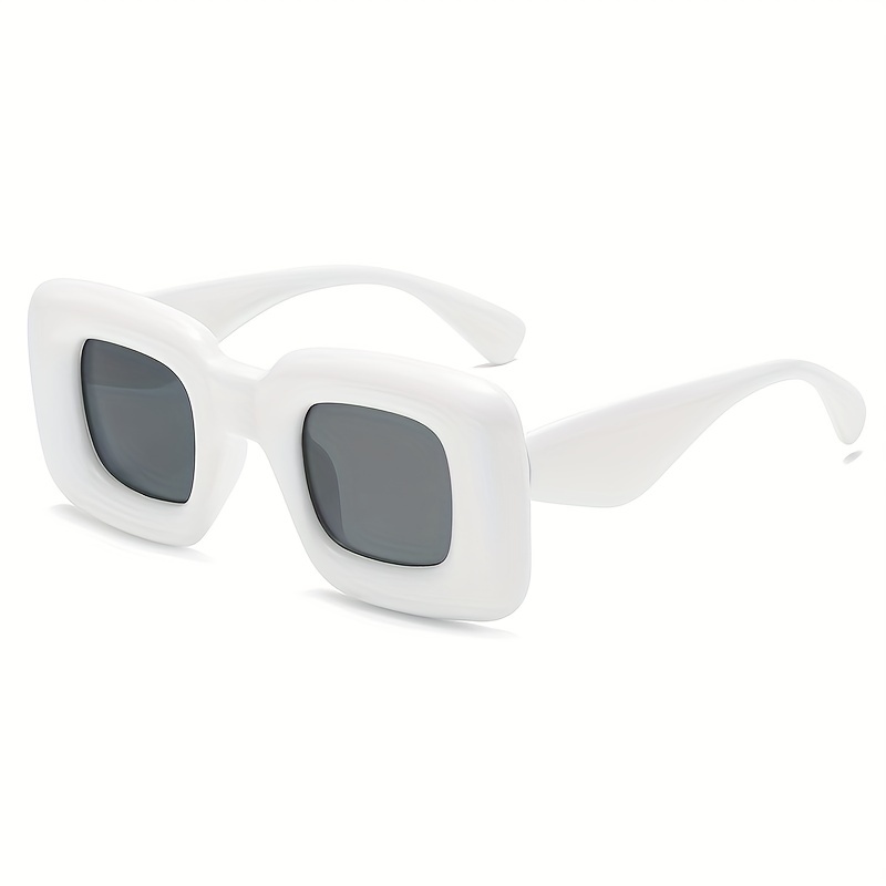 OLINOWL Rimless Sunglasses Oversized Colored Transparent Round Eyewear Retro Eyeglasses for Women Men