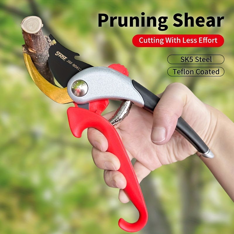 4pcs Garden Pruning Shears Set, Includes Stainless Steel Blade Handheld  Pruner With Garden Glove, Heavy Duty Bypass Pruner, Tree Trimmer Pruner &  Manual Pruner (multicolor)