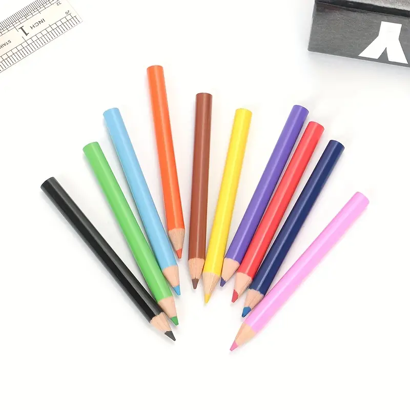 Super Great Mini Colored Pencils Set Pre sharped Coloring - Temu
