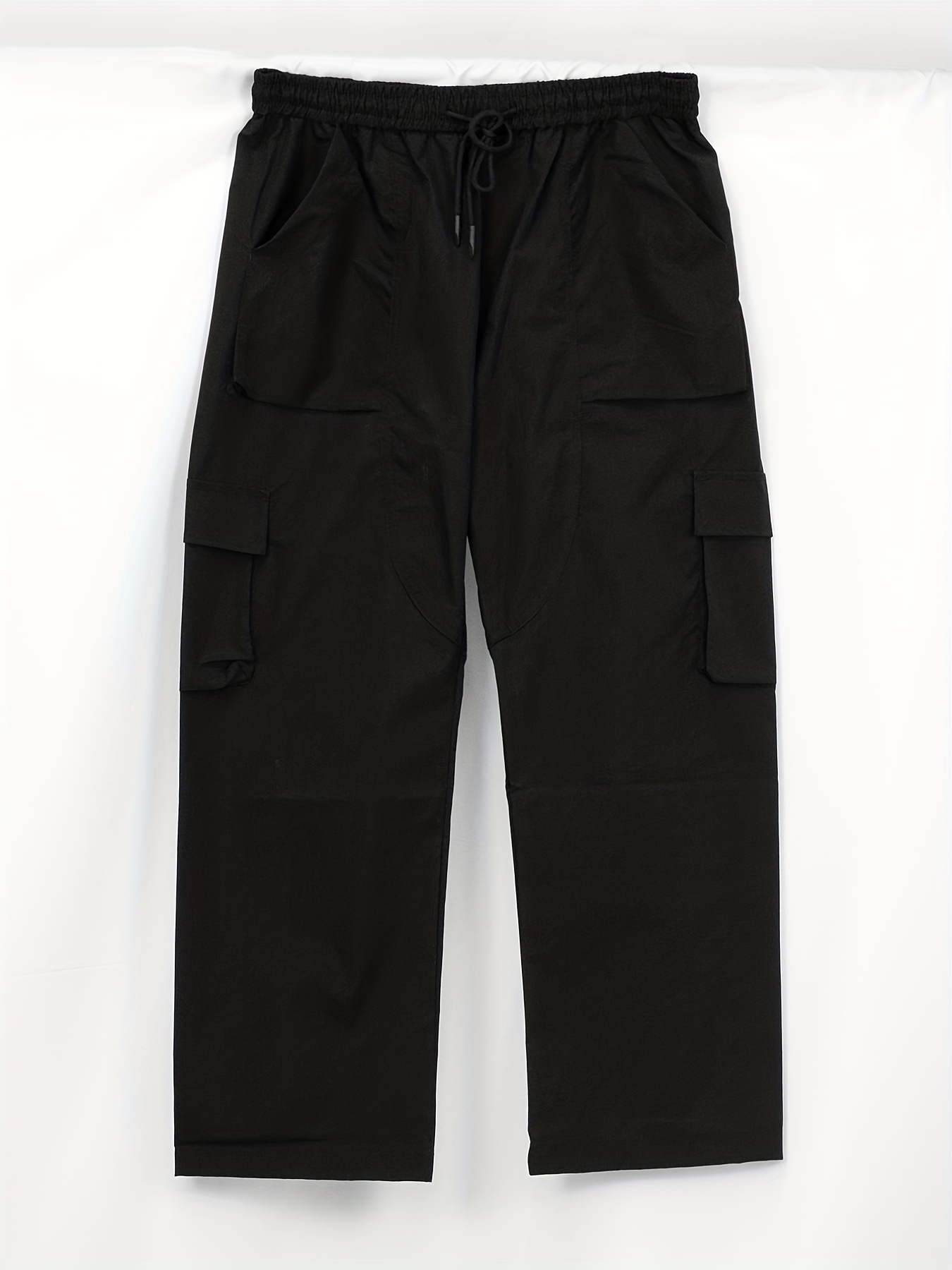 Classic Design Multi Flap Pockets Cargo Pants, Men's Loose Fit ...