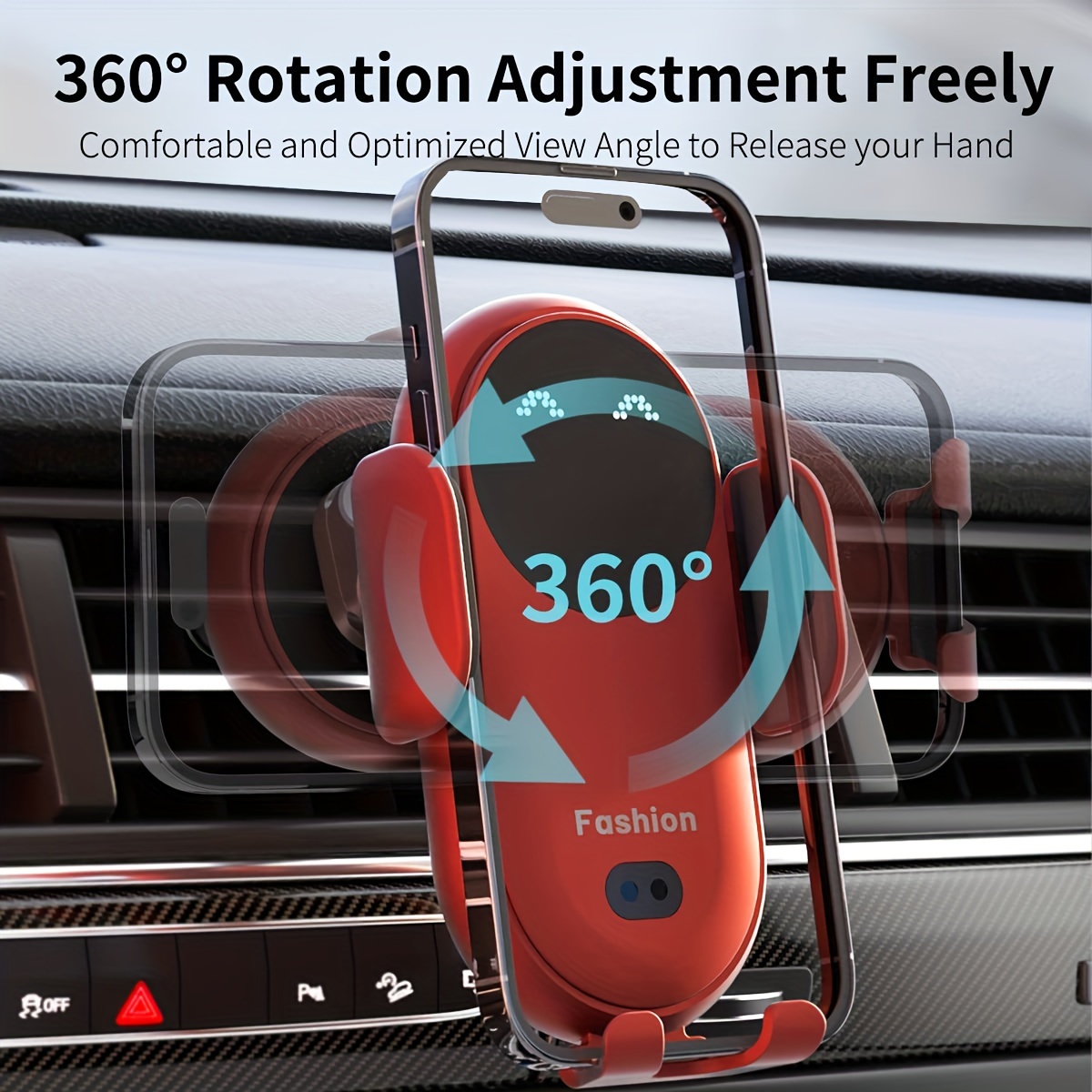 Automatic Infrared Induction Car Wireless Charger Car Air Vent Mobile Phone  Fast Charging Holder Car Accessories, Office Accessories, School Supplies,  Perfect Gift For Christmas Birthday - Temu