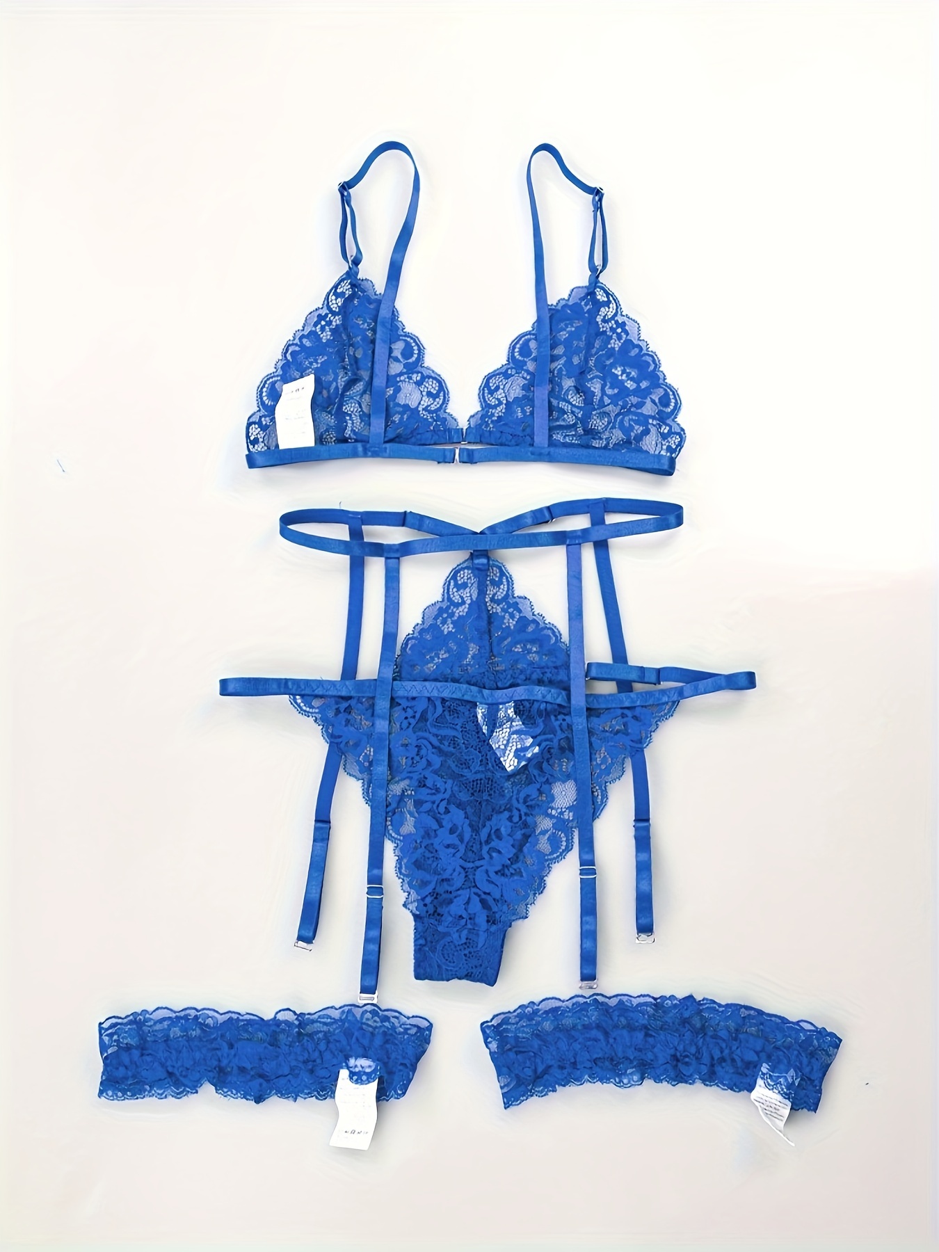 Classic Charm Lace Lingerie Set - Blue – Risette Lingerie