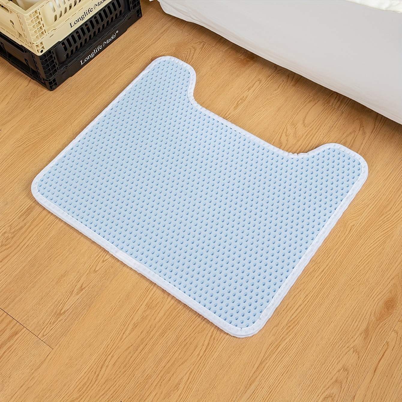 Cat Litter Mat Cat Litter Trapping Mat, Urine and Water Proof Material,  Scatter Control, Less Waste,Easier to Clean,Washable