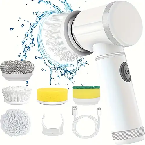 Electric Rotating Scrubber Rechargeable Cleaning Tool - Temu