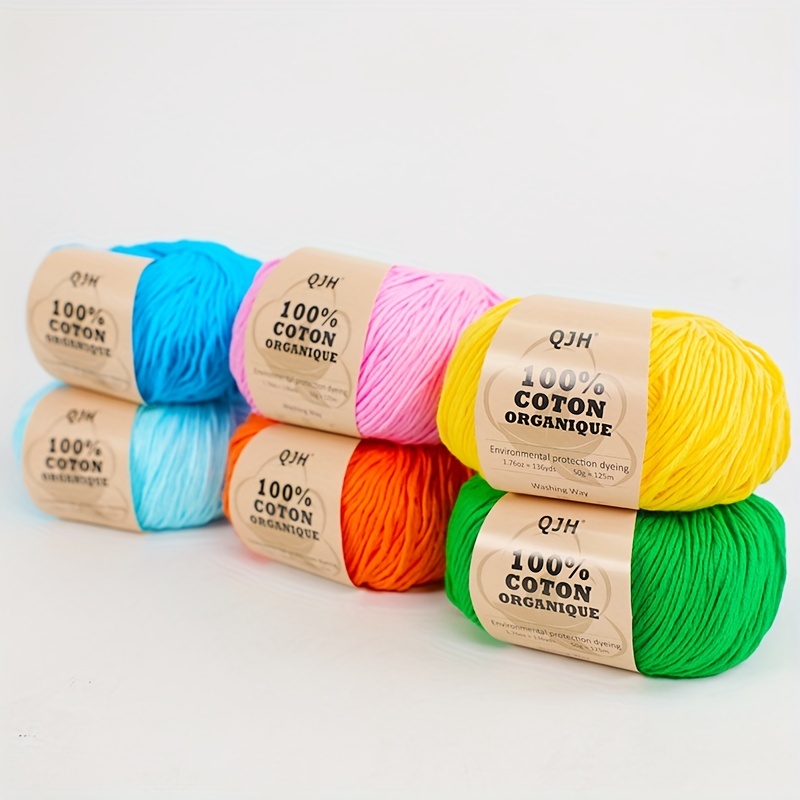 50g Colorful Acrylic Crochet Yarn Soft Cotton Yarn Skeins Knitting and  Crochet Yarn Bulk For DIY HandCrafts Yarn Starter Kit
