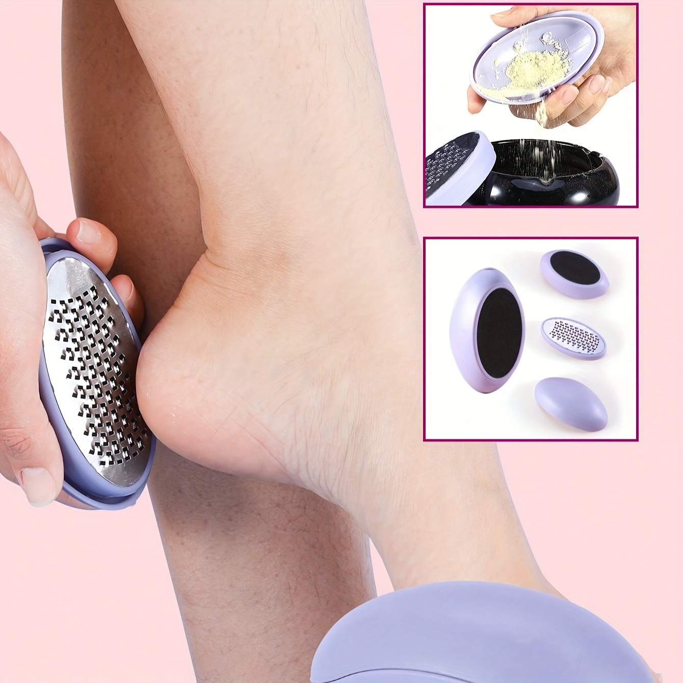 HEALLOR Heel Exfoliating Scrub Brush Foot Calluses File Pedicure Tool  Cuticle Remover New Stainless steel Dead Skin Scrubber - AliExpress