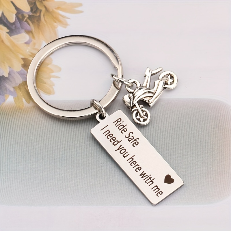 Drive Safe I Need You Here With Me Key Ring Creative Keychain Car Key