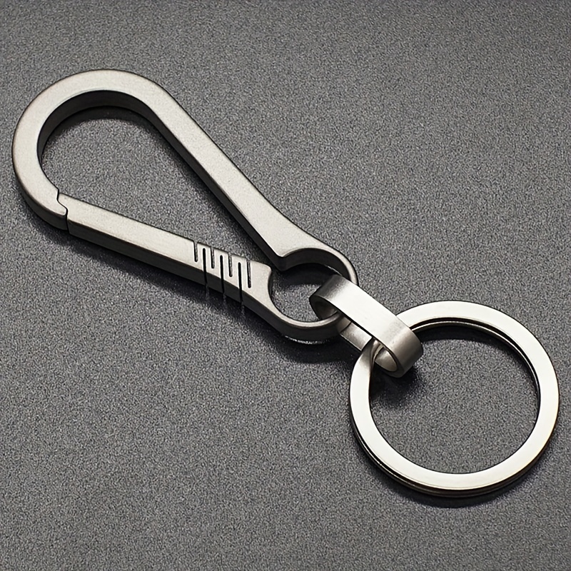 Titanium Alloy Key Ring With Screw Lock D ring Metal - Temu