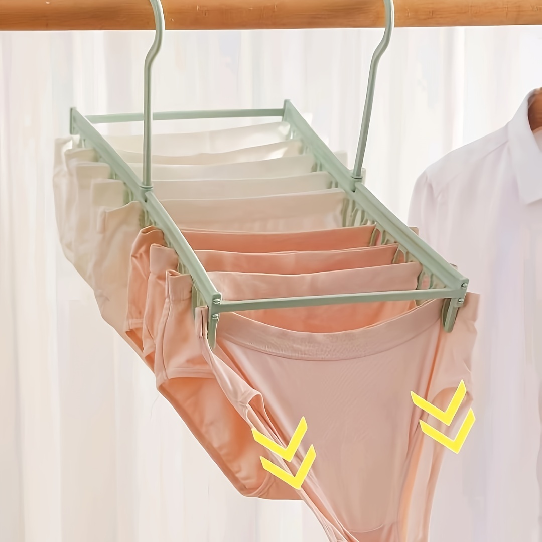 36 Clips Underwear Drying Hanger Plastic Hanging Drying Rack - Temu