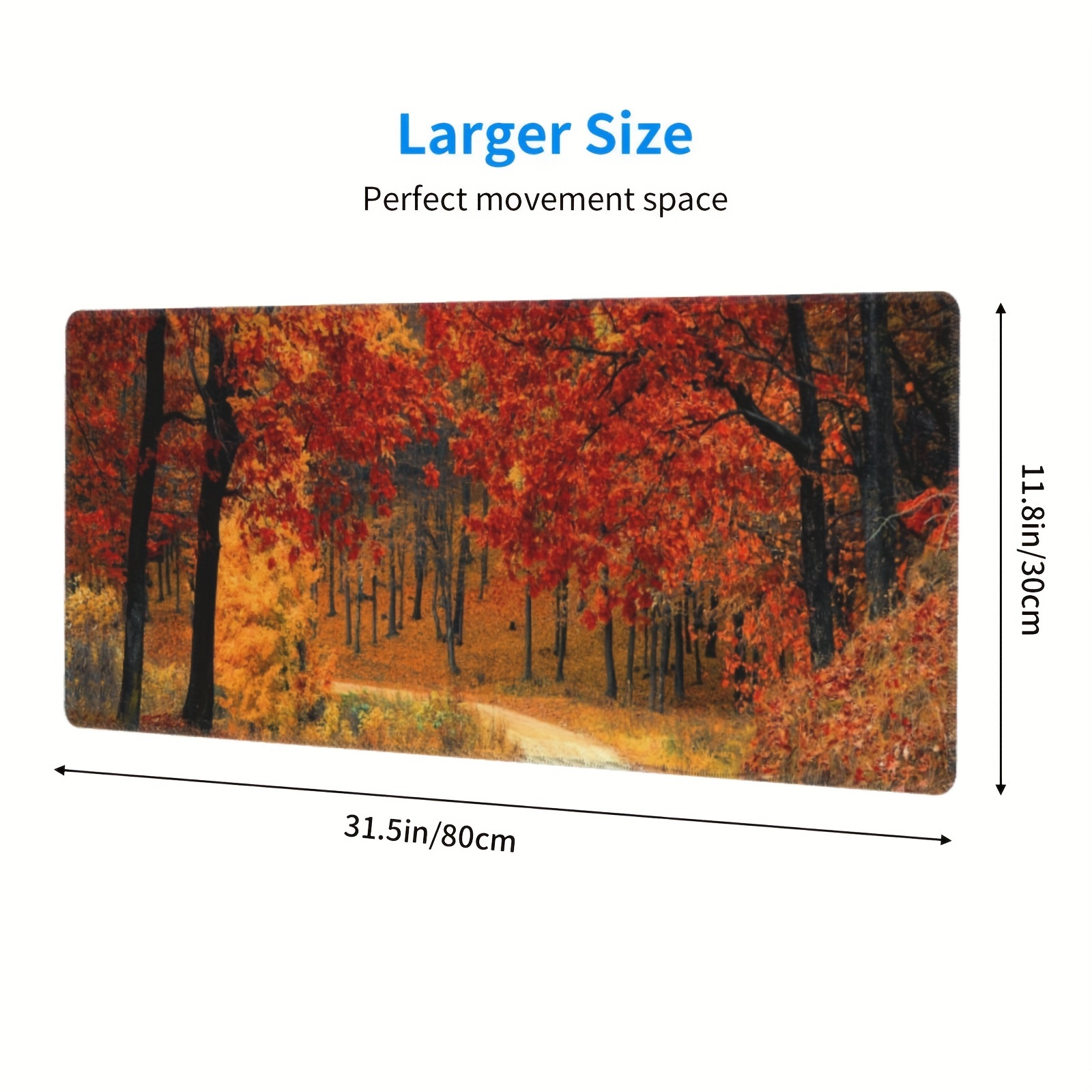 Forest Maple Leaf Desk Accessories Soft Material Comfortable Touch Ergonomic  Gaming Desk Mouse Pad Wrist Rest Design For Laptop - Temu