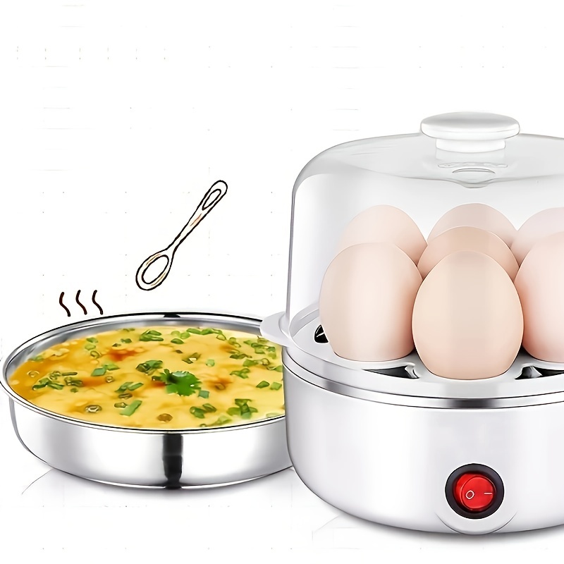 Electric Egg Cooker Steamer w/ Auto-Off Hard Egg Boiler for 7 Eggs  Food-grade