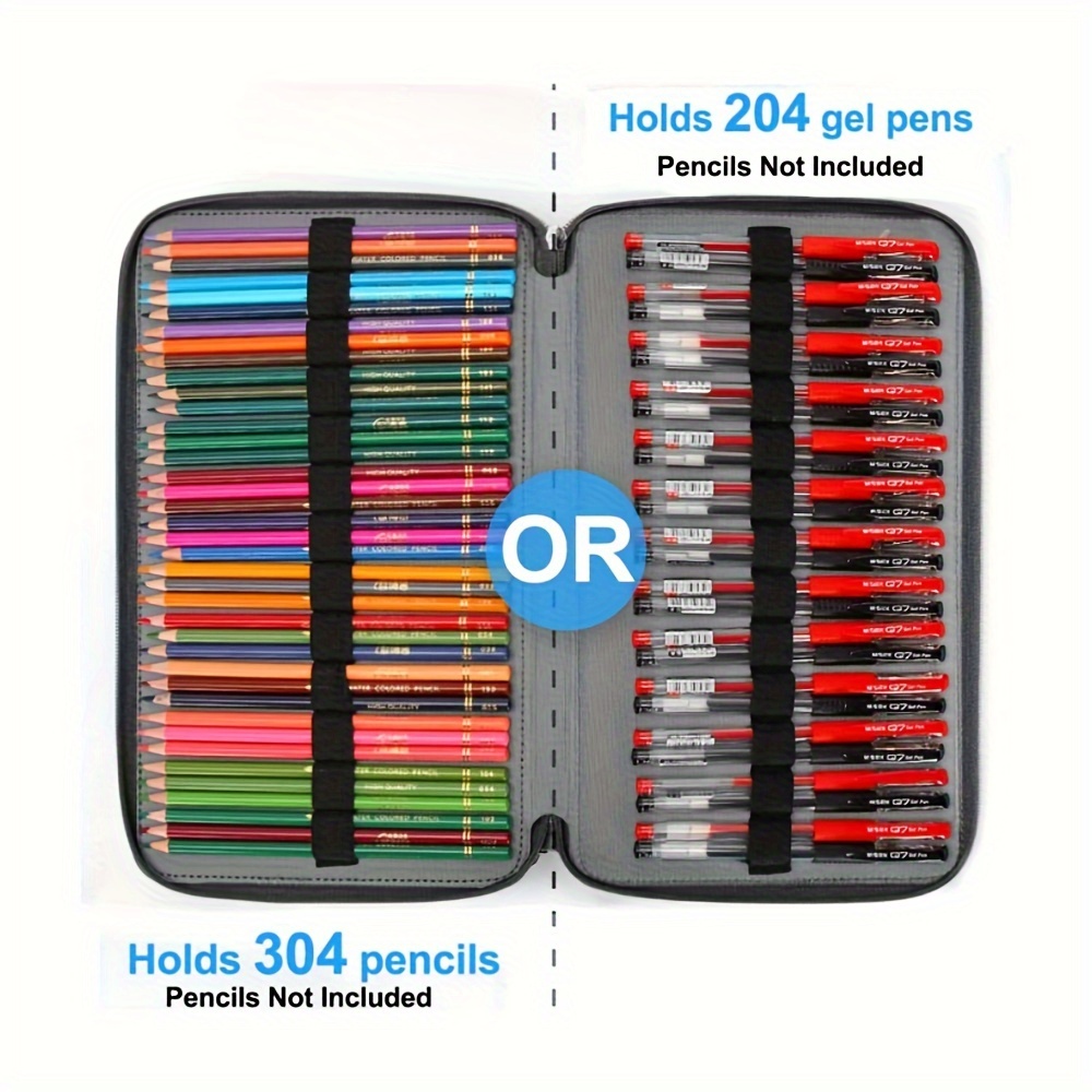 Color Pencil Case,300 Slots Pens Organizer, large Pencil Case