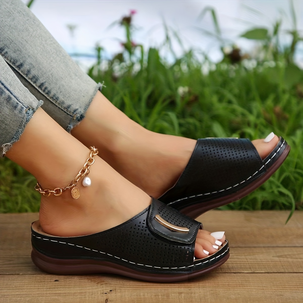 Soft sole wedge on sale sandals