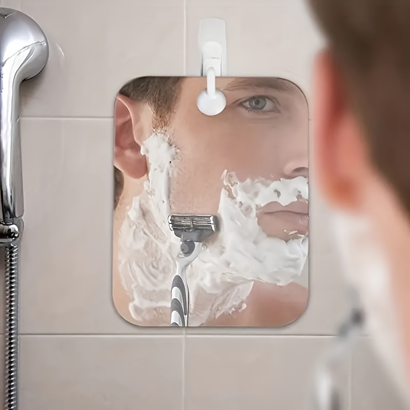 Espejo de ducha antivaho de acrílico, espejo de afeitar de baño
