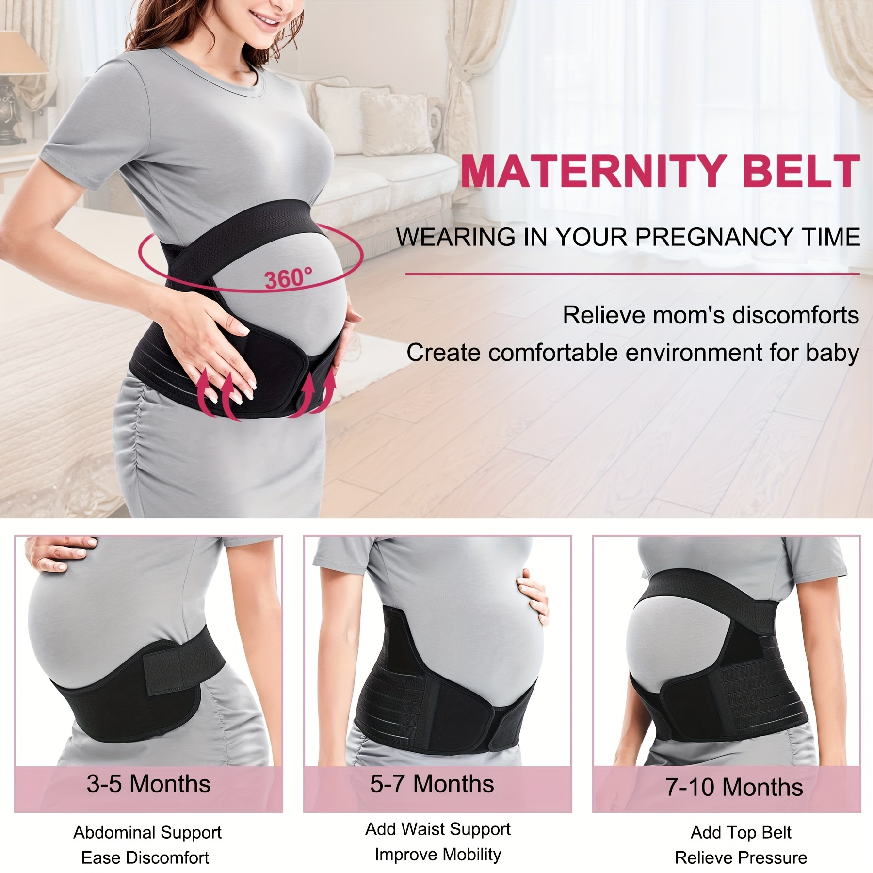 Belly band and belts: Mom's helpful accessories