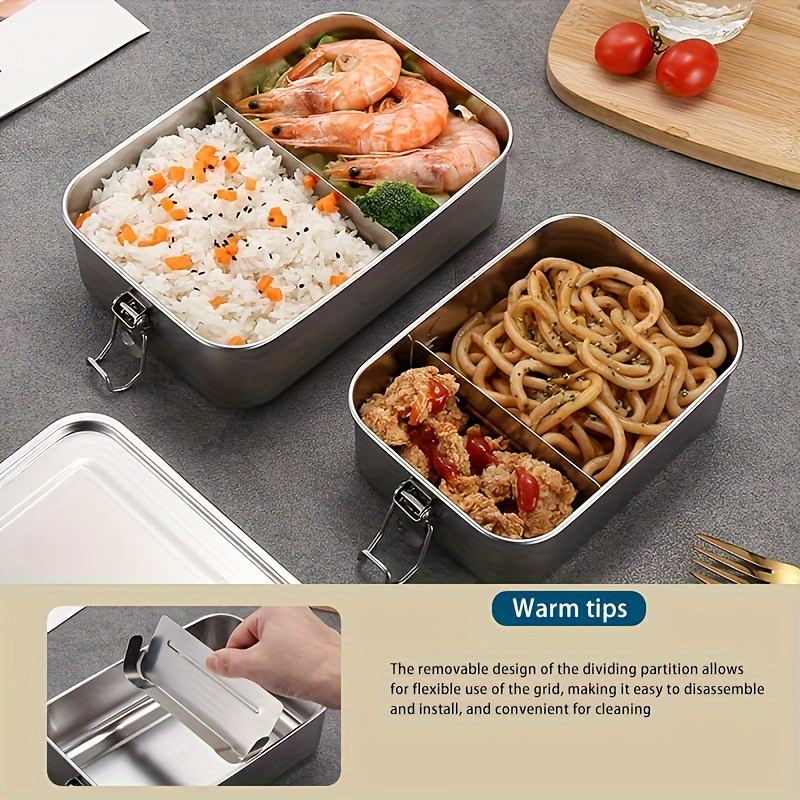 Thermal Lunch Box Stackable Hot Food Insulated Box 304 Stainless
