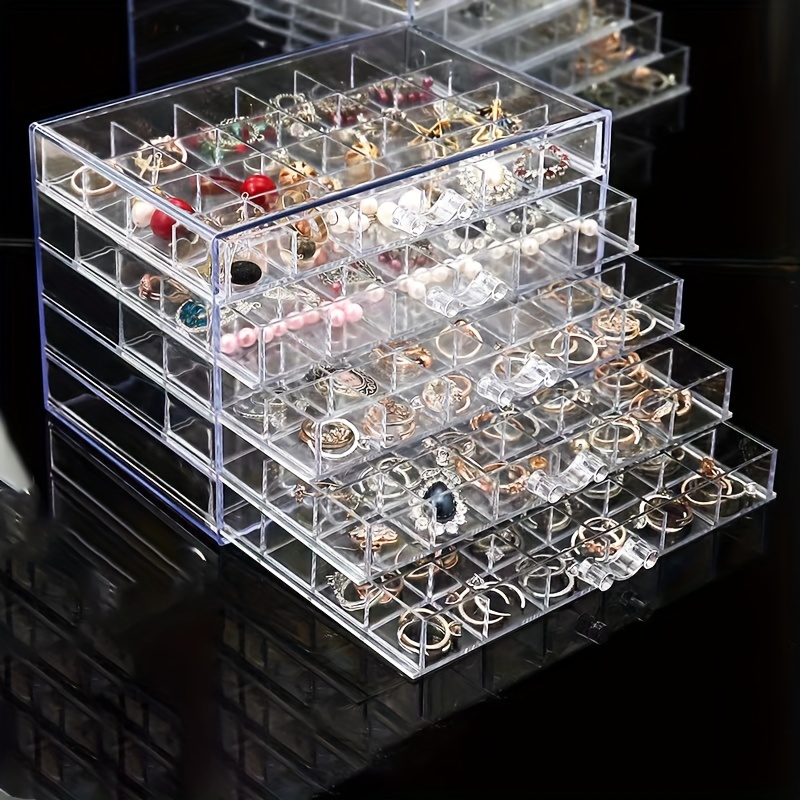 Detachable Transparent Storage Box Jewelry Accessories Beads - Temu