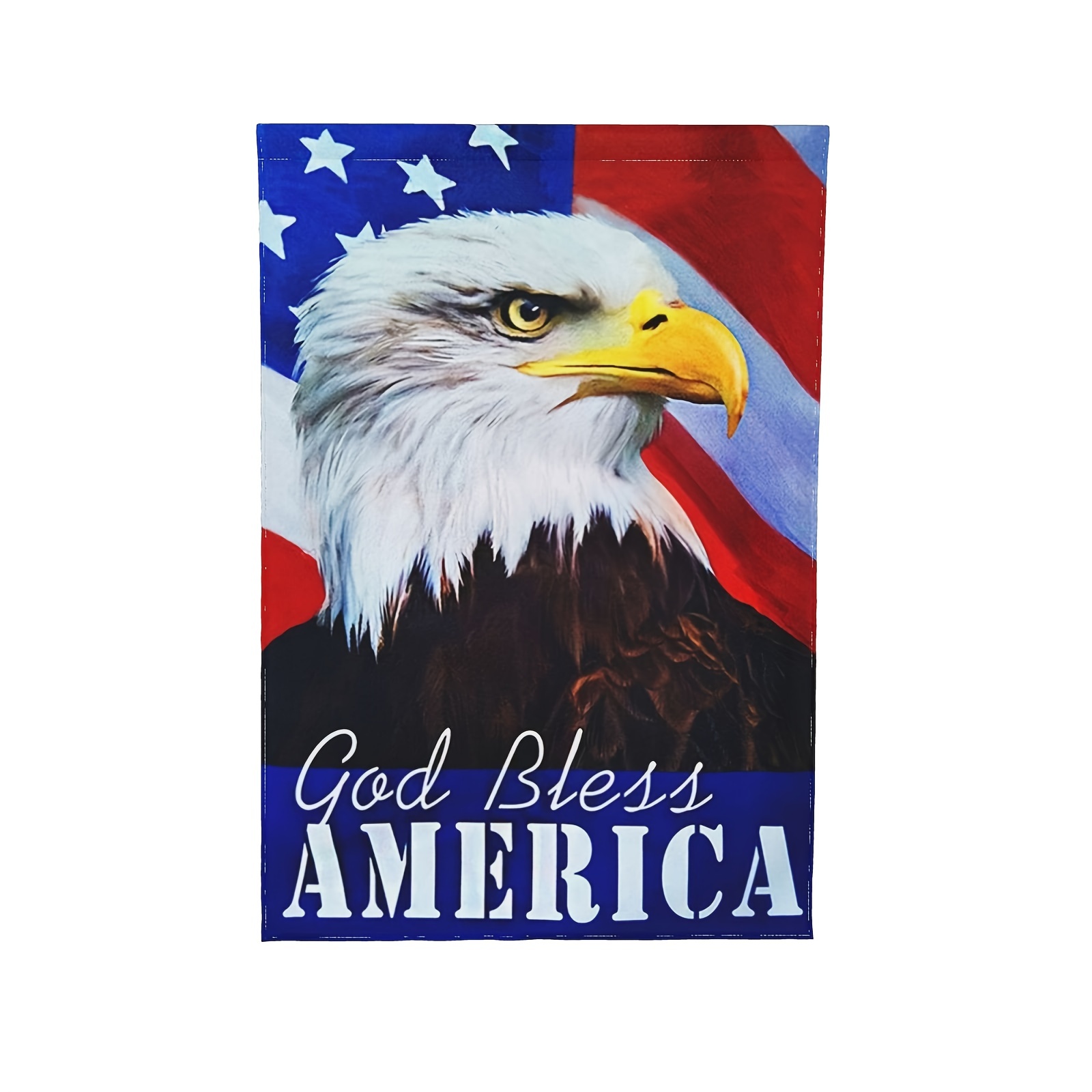 American Flag With Eagle God Bless America Patriotic Garden - Temu