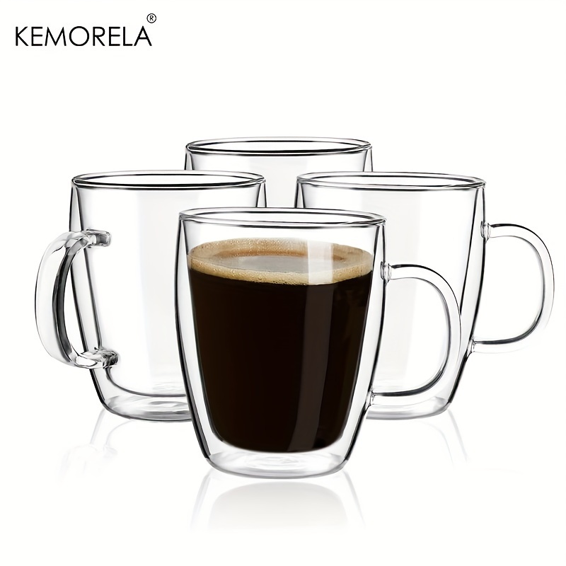 Glass Coffee Mugs, Double-walled Espresso Coffee Cups, Heat Insulated Water  Cups, Summer Winter Drinkware, Birthday Gifts - Temu