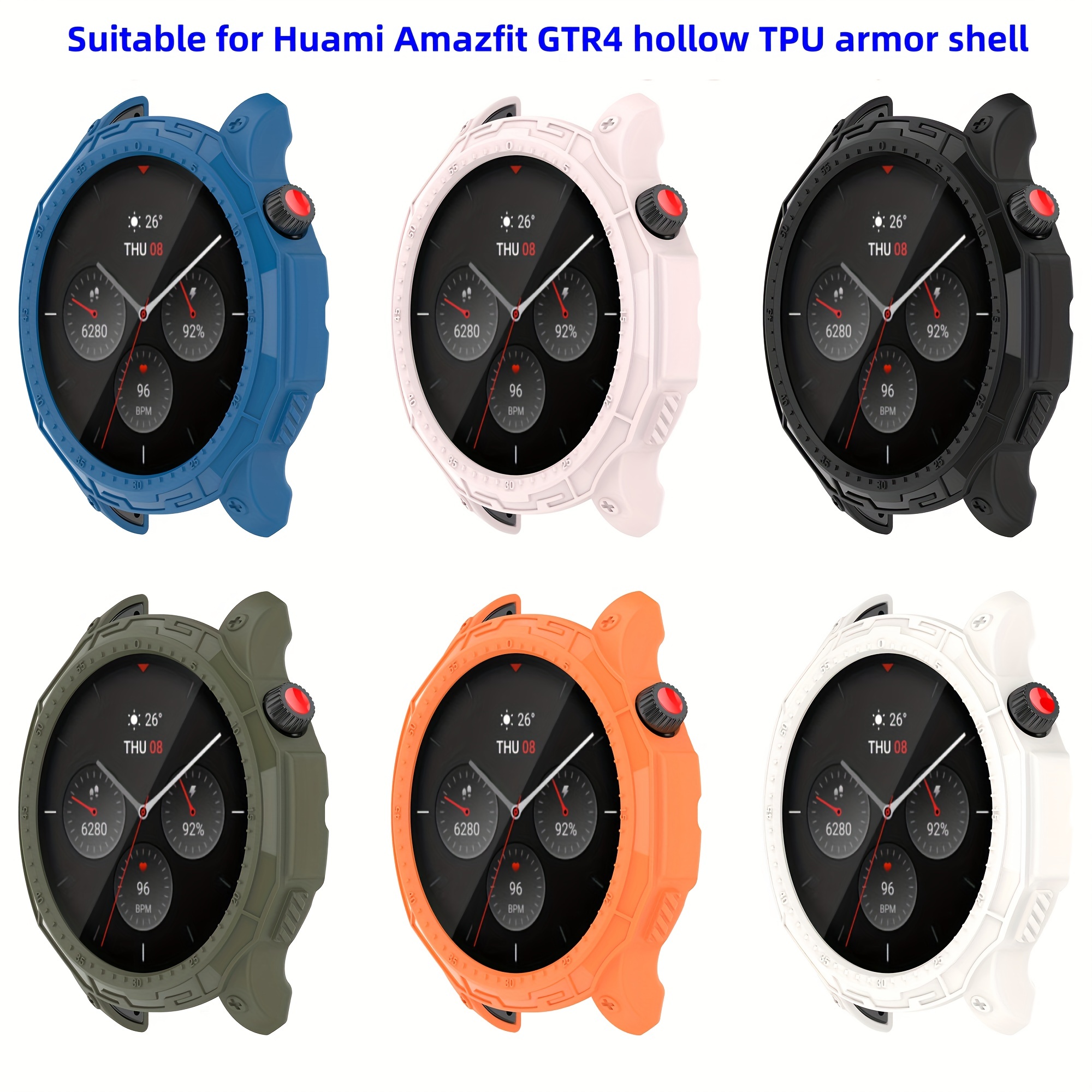 For Amazfit Gtr4 Armor Protective Shell Tpu Hollow Out Armor