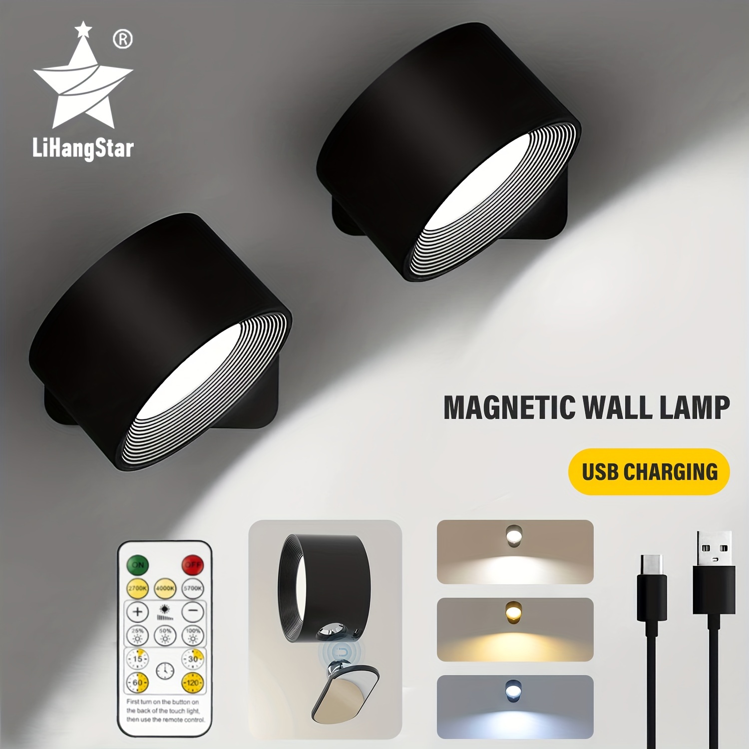 LED Lampe mit Infrarot-Fernbedienung kabellos batteriebetrieben LED-Beleuchtung, Fachhandel Plus