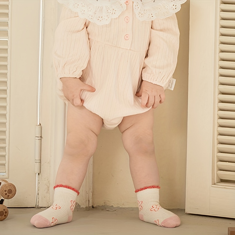 3 Pares Calcetines Cortos Bebés Recién Nacidos Calcetines - Temu