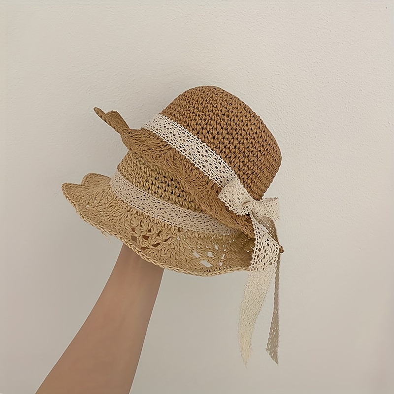 BUTTERFLY GOLD STRAW HAT