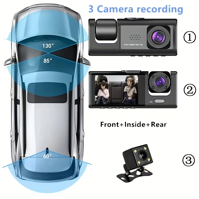 Capture Every Moment On The Road With This Hd Triple Camera - Temu