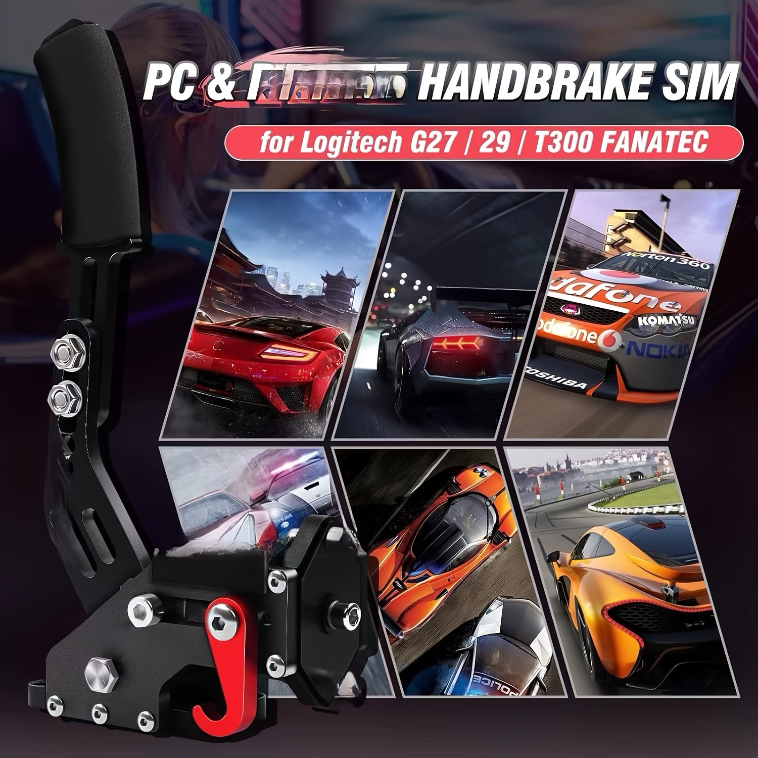 Pc Handbrake Racing Simulator Usb Free Drive Hall Magnetic - Temu