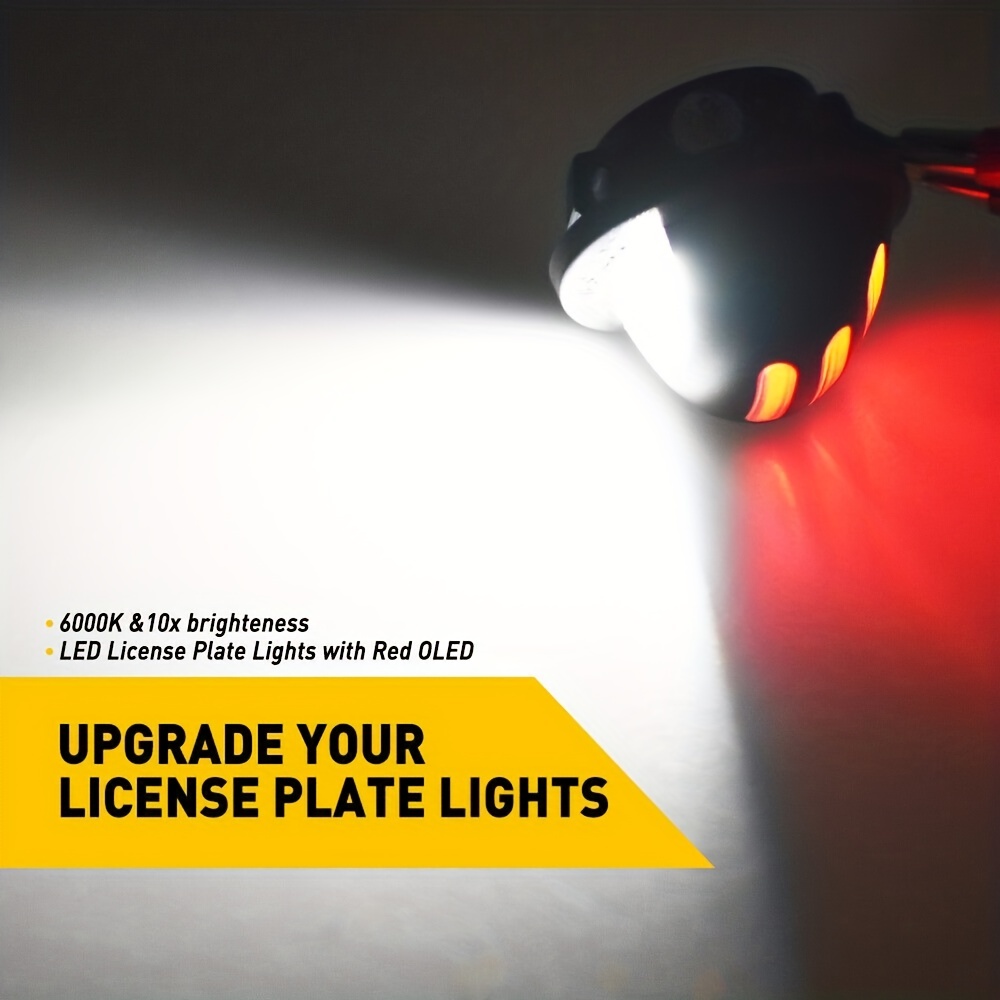 2Pcs License Plate Light For F-150 1990-2014 LED Number License Plate  Light🎲