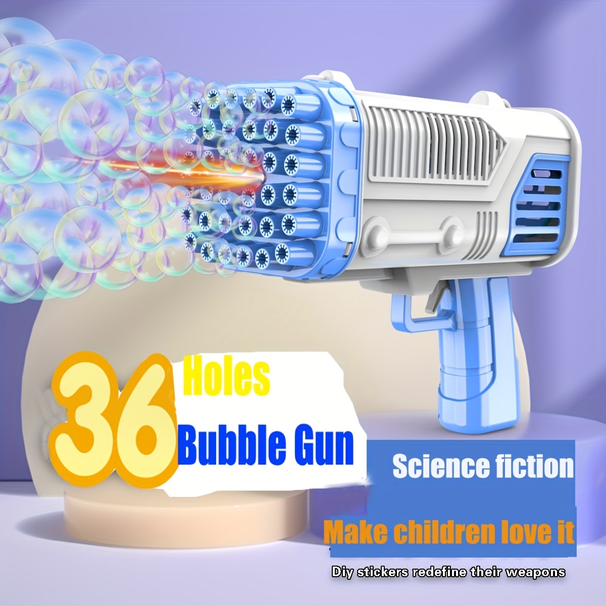 36 Hole Rocket Launcher Bubble Machine Handheld Children's Toys Popular