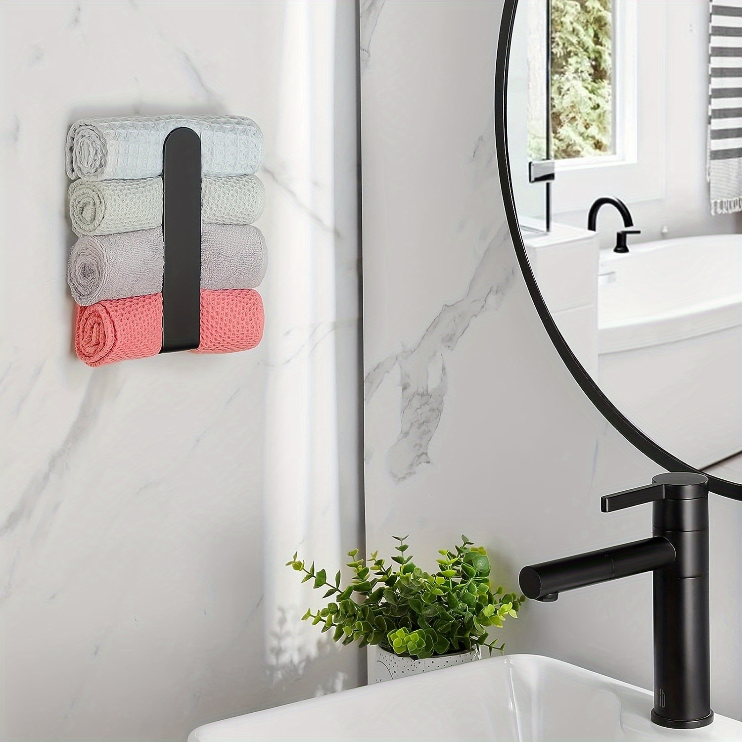 12 Stück 3M Klebehaken Aufkleber Badezimmer Wandhaken Wasserdicht  Handtuchhalter für Schlafzimmer Badezimmer Küche Decke Hängende Bademäntel (