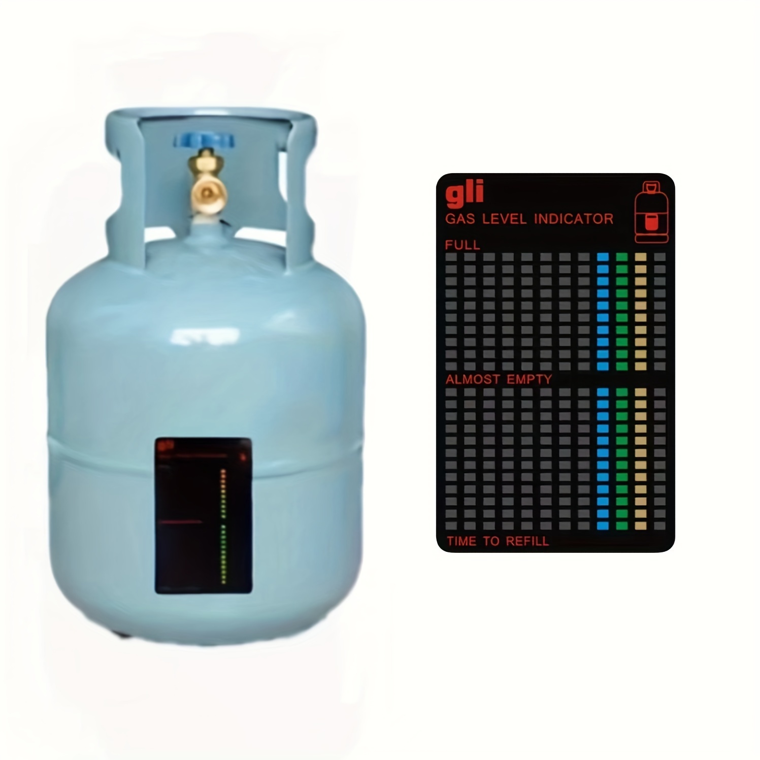 Magnetic Gauge Propane Butane LPG Fuel Gas Tank Bottle Level  Indicator,Propane Tank Gauge Level Indicator 2PACK
