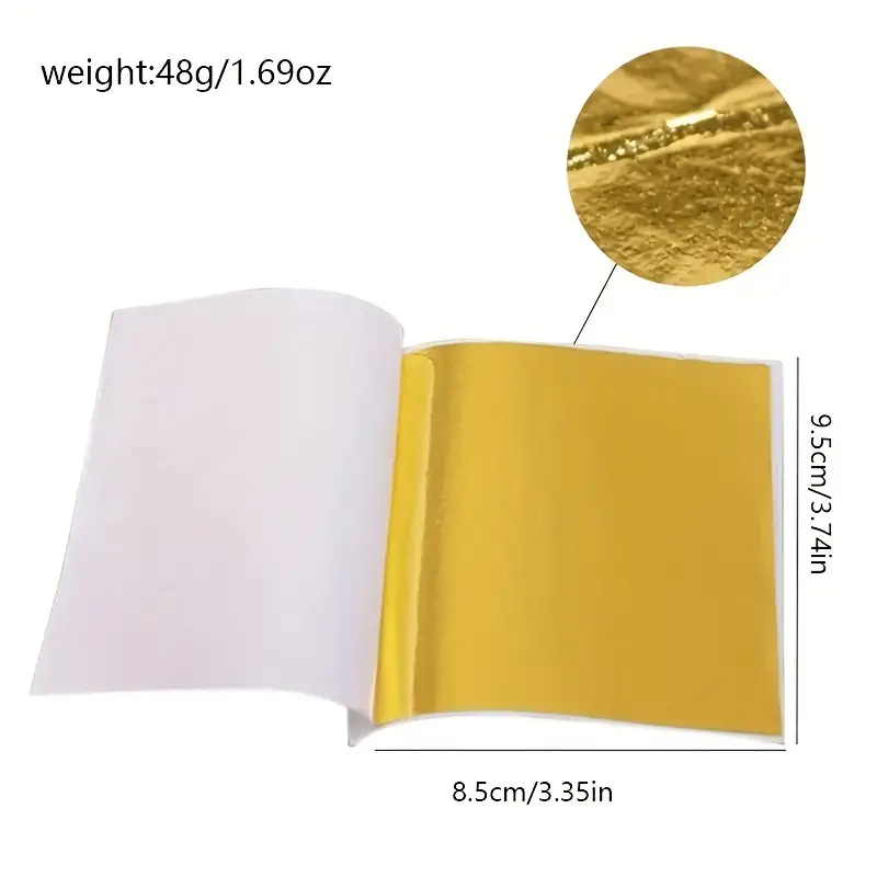 Golden And Silver Foil Paper For Diy Art And Craft - Temu