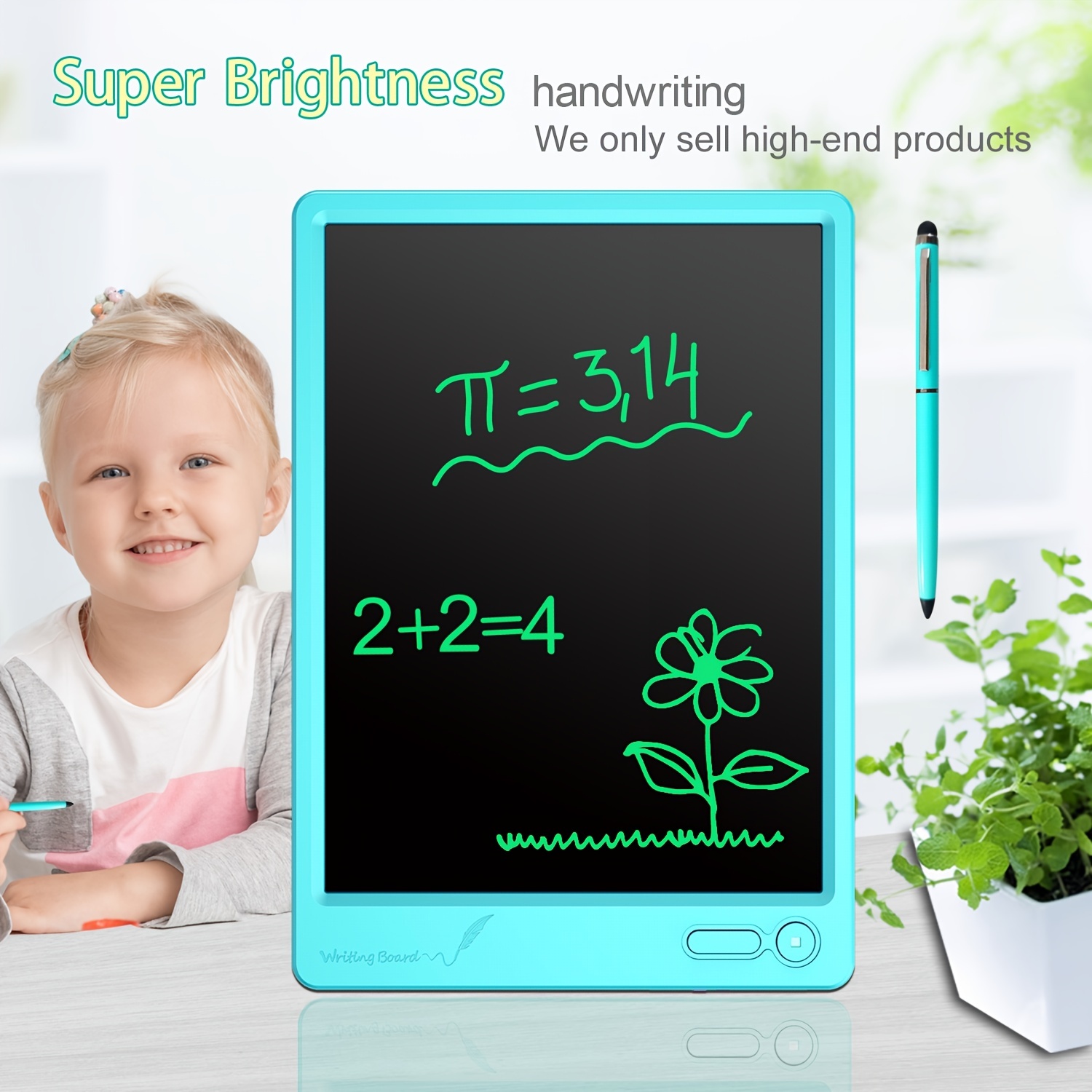 10 Inch LCD Writing Tablet Toddler Doodle Board Drawing Pad, Electronic  Drawing Board with Lock Function for Kids and Adults at Home, School and  Office Blue 