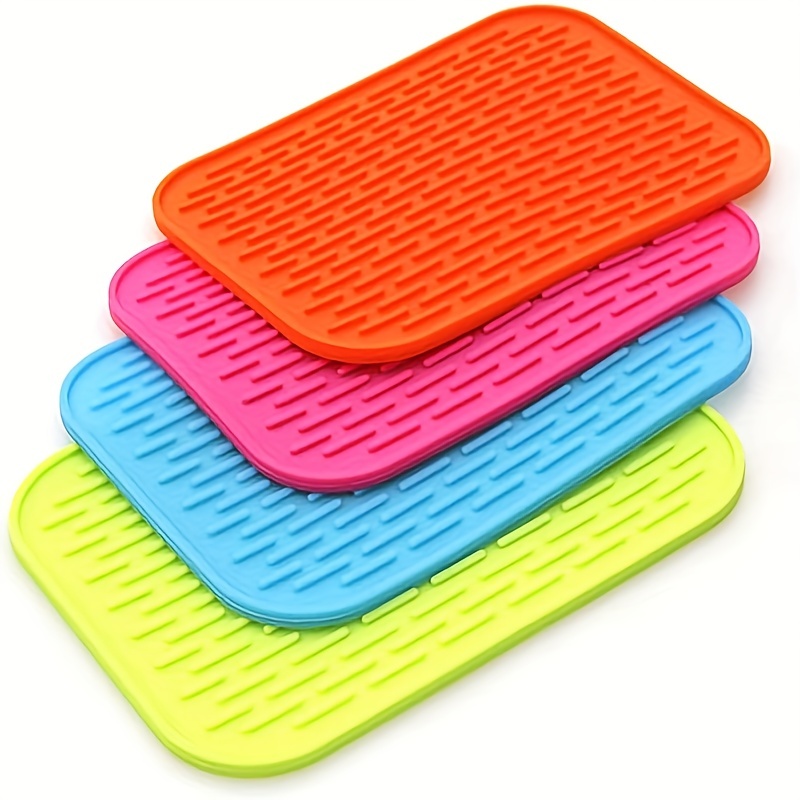 Silicone Dish Drying Mat, Multiple Usage, Easy Clean, Heat