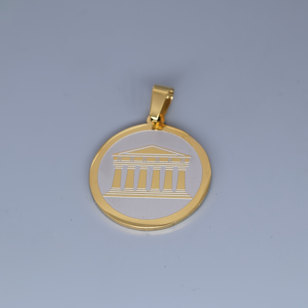 Greek Parthenon 14K Gold Charm