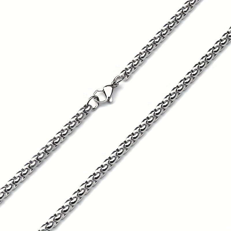 Men's Minimalist Stainless Steel Chain Necklace Accessories