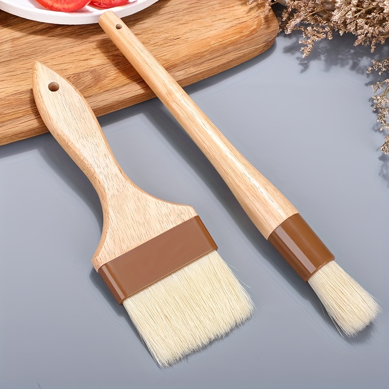 Pastry Brush Boar Bristle Basting Brush Kitchen Oil Brush - Temu