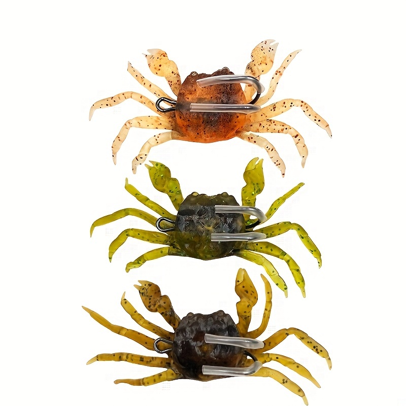 Artificial Crab Bait Imitation Crab Soft Bait With Hook - Temu