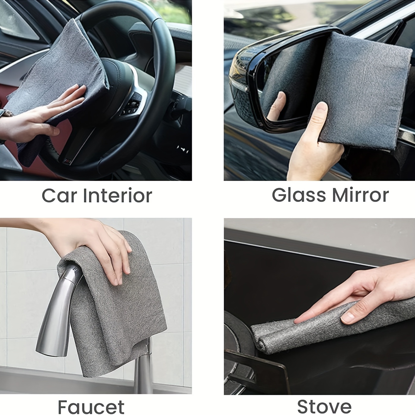 Thickened Magic Cleaning Cloth Reusable Microfiber Window - Temu