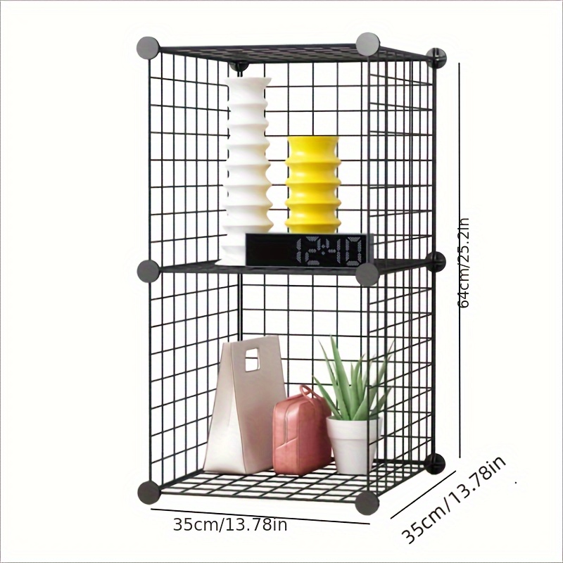 Stackable Metal Wire Cube Storage Rack Freely Combinable - Temu