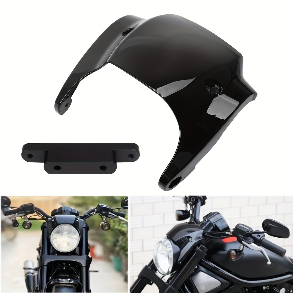 Universal Motorcycle Headlight Housing Cover Bucket & Bracket
