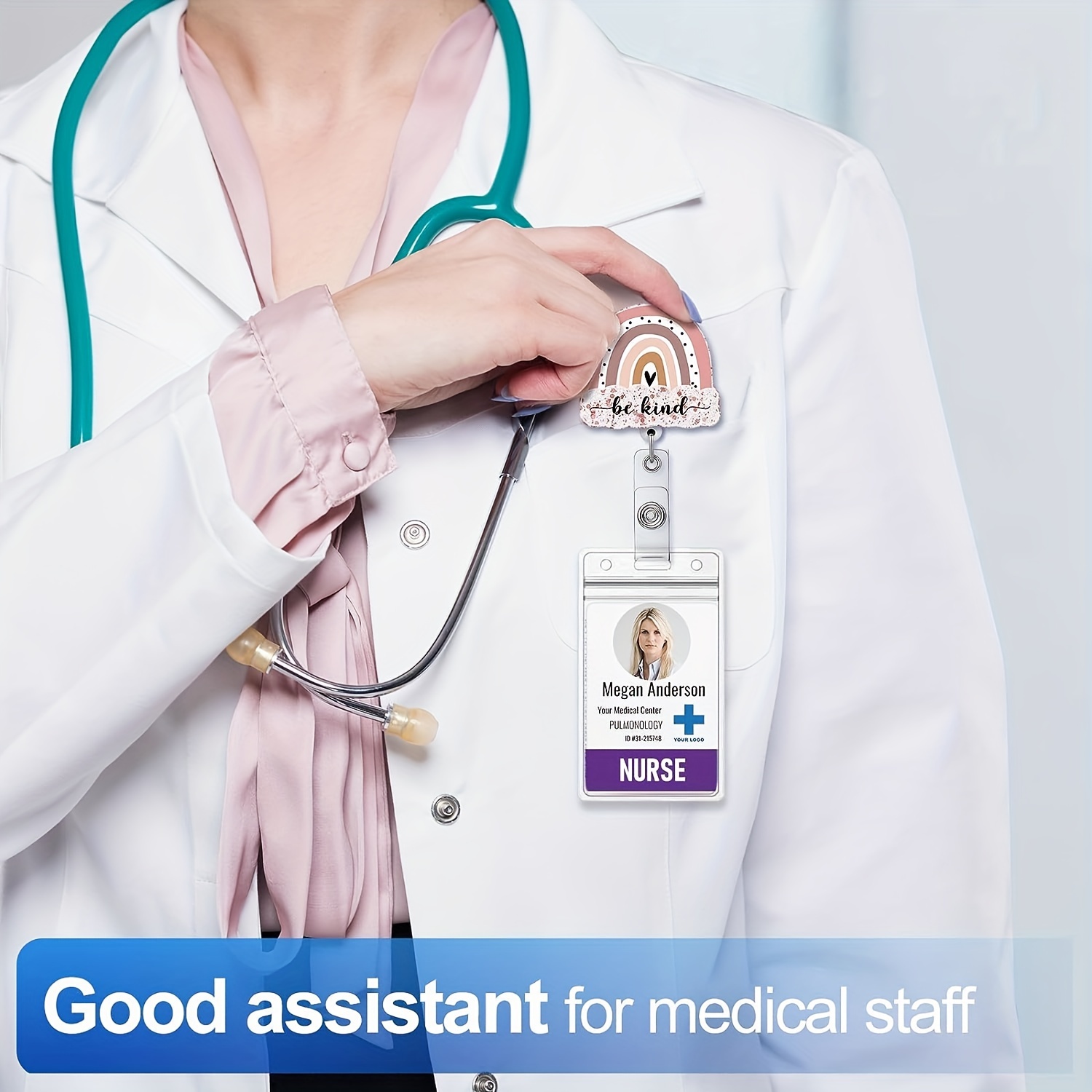 Badge Reel Holder Retractable Id Clip Nurse Nursing Name Tag - Temu