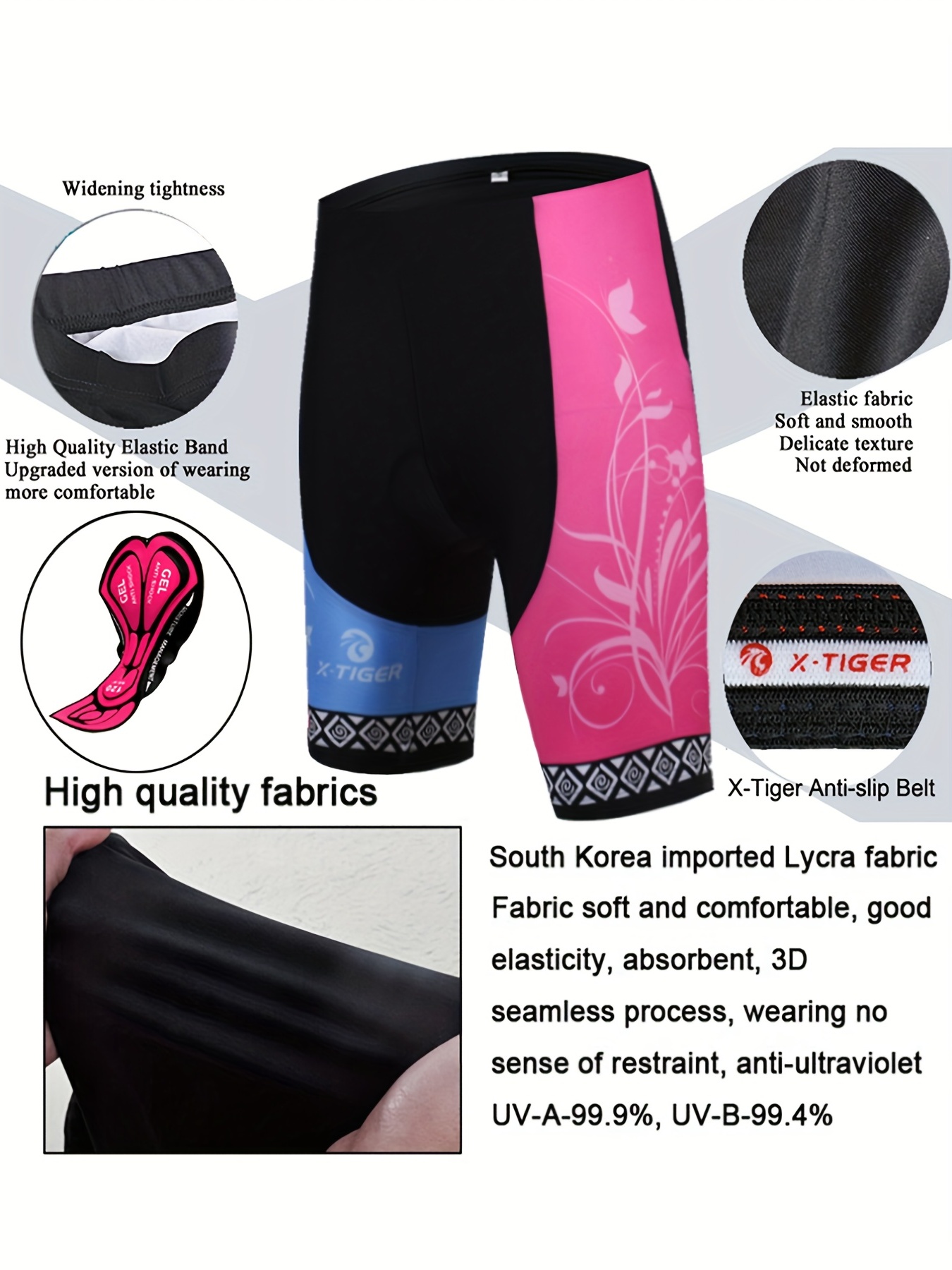 Breathable Gel Padded Cycling Shorts Quick Drying - Temu Canada