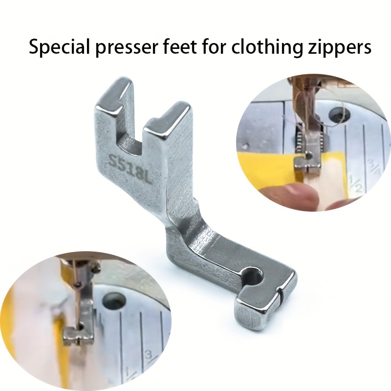 1pc Zipper Presser Foot And 1pc Invisible Zipper Presser - Temu