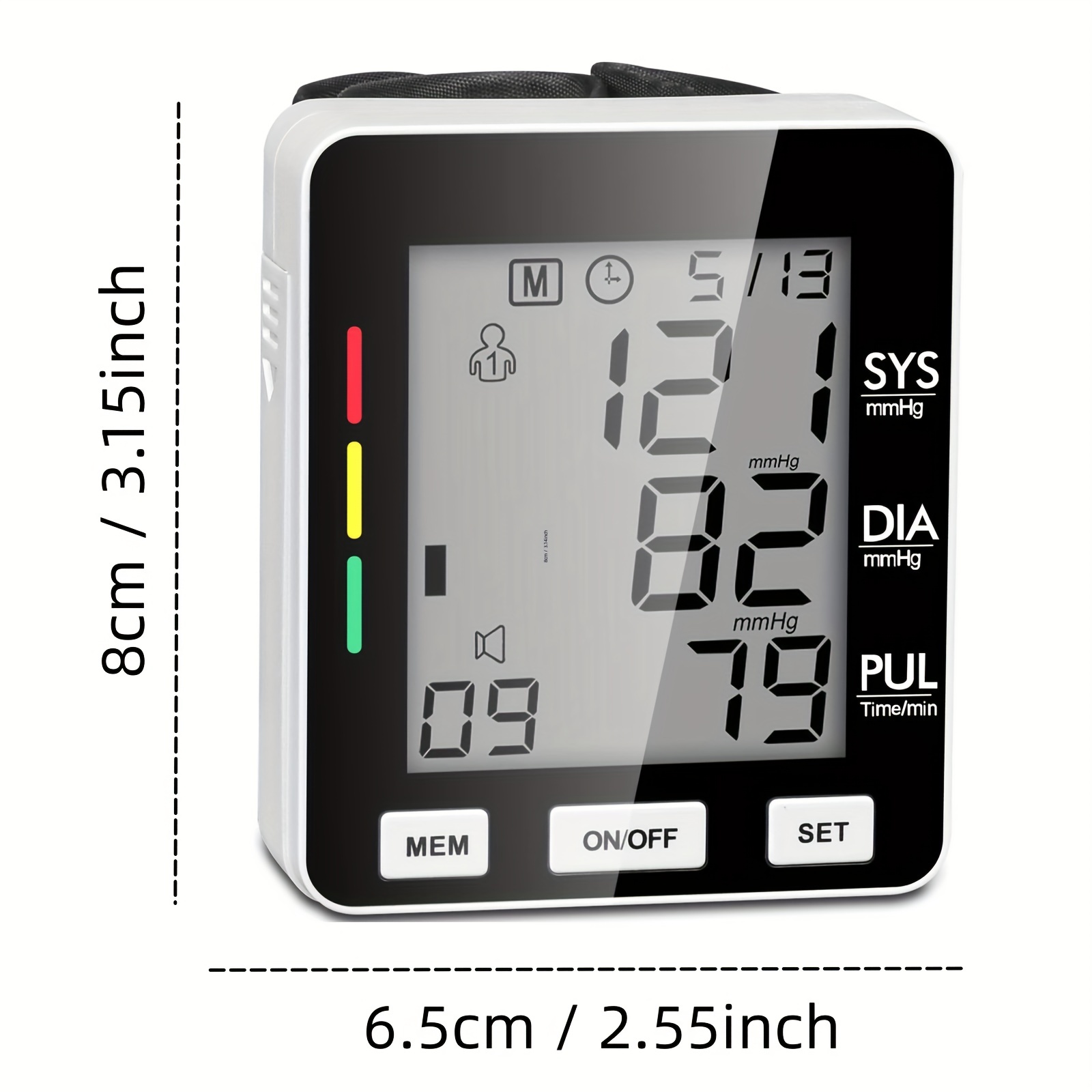 Intelligent Digital Wrist Blood Pressure Monitor With - Temu