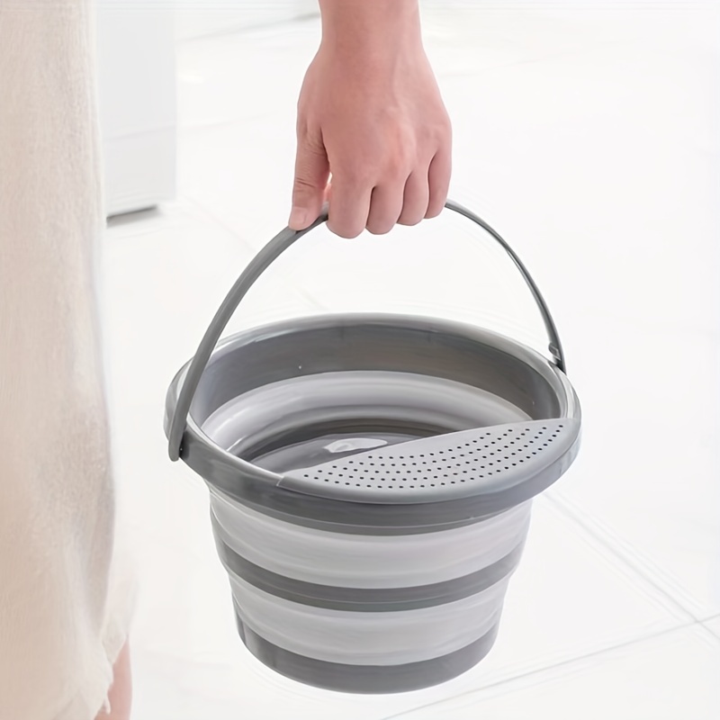 A Folding Bucket Large-capacity Portable Household Plastic Thickened  Portable Laundry Bucket